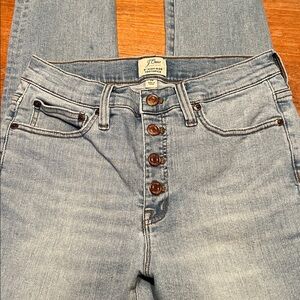 EUC J Crew Jeans 9” High-Rise Toothpick 28
